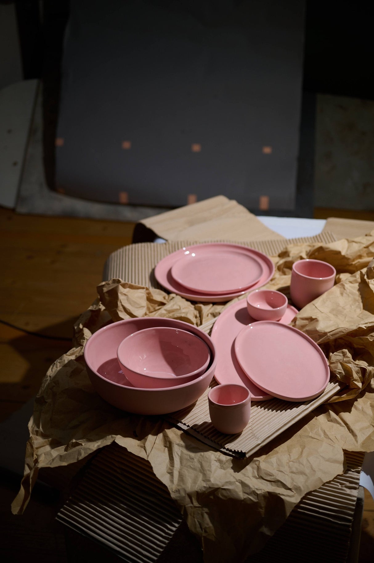 Handmade Porcelain Bowl. Powder Pink