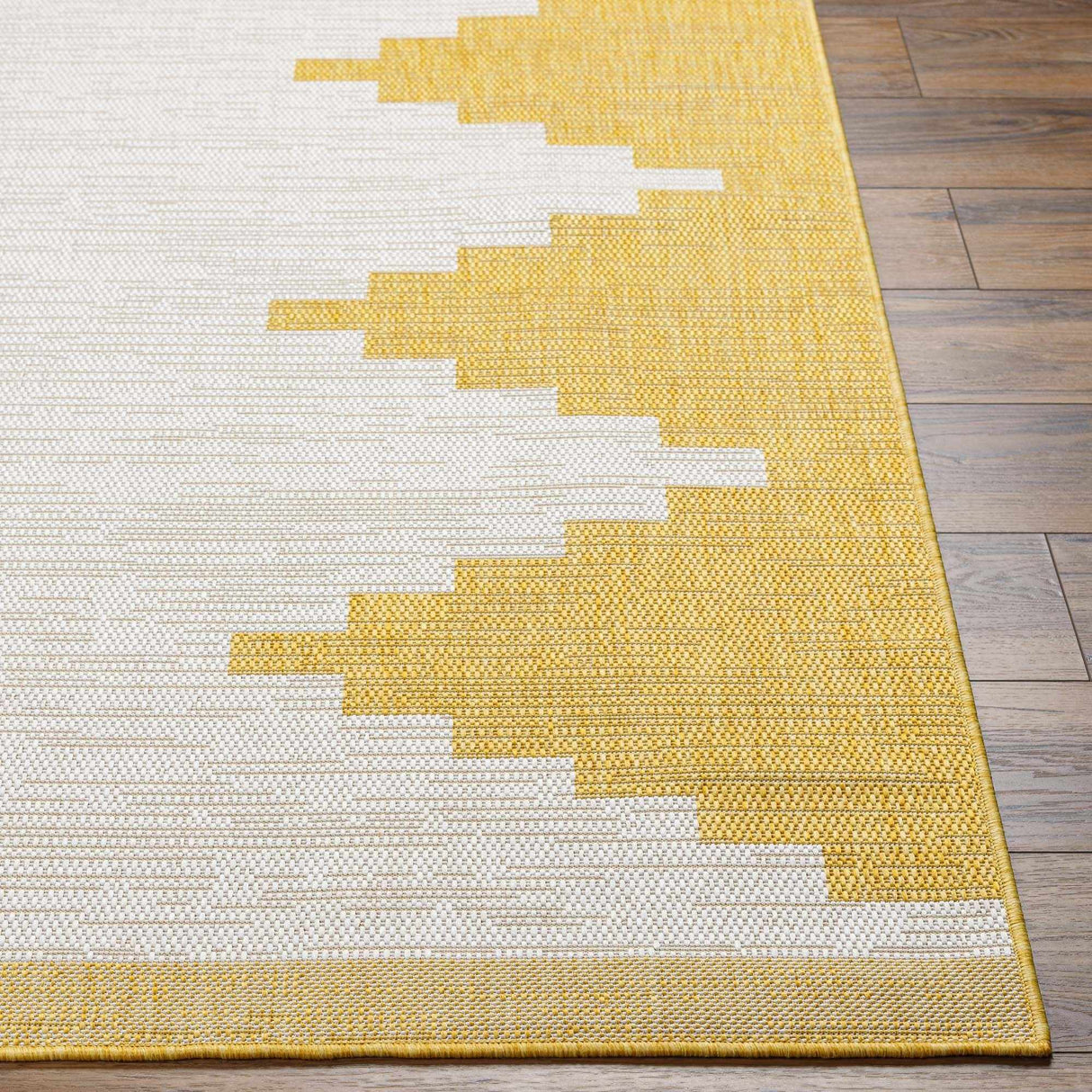 Djugun Metallic-Gold Indoor & Outdoor Rug