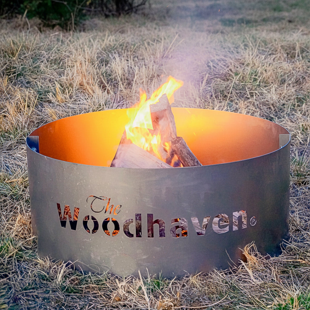 Portable Steel Fire Pit with Cooking Grate