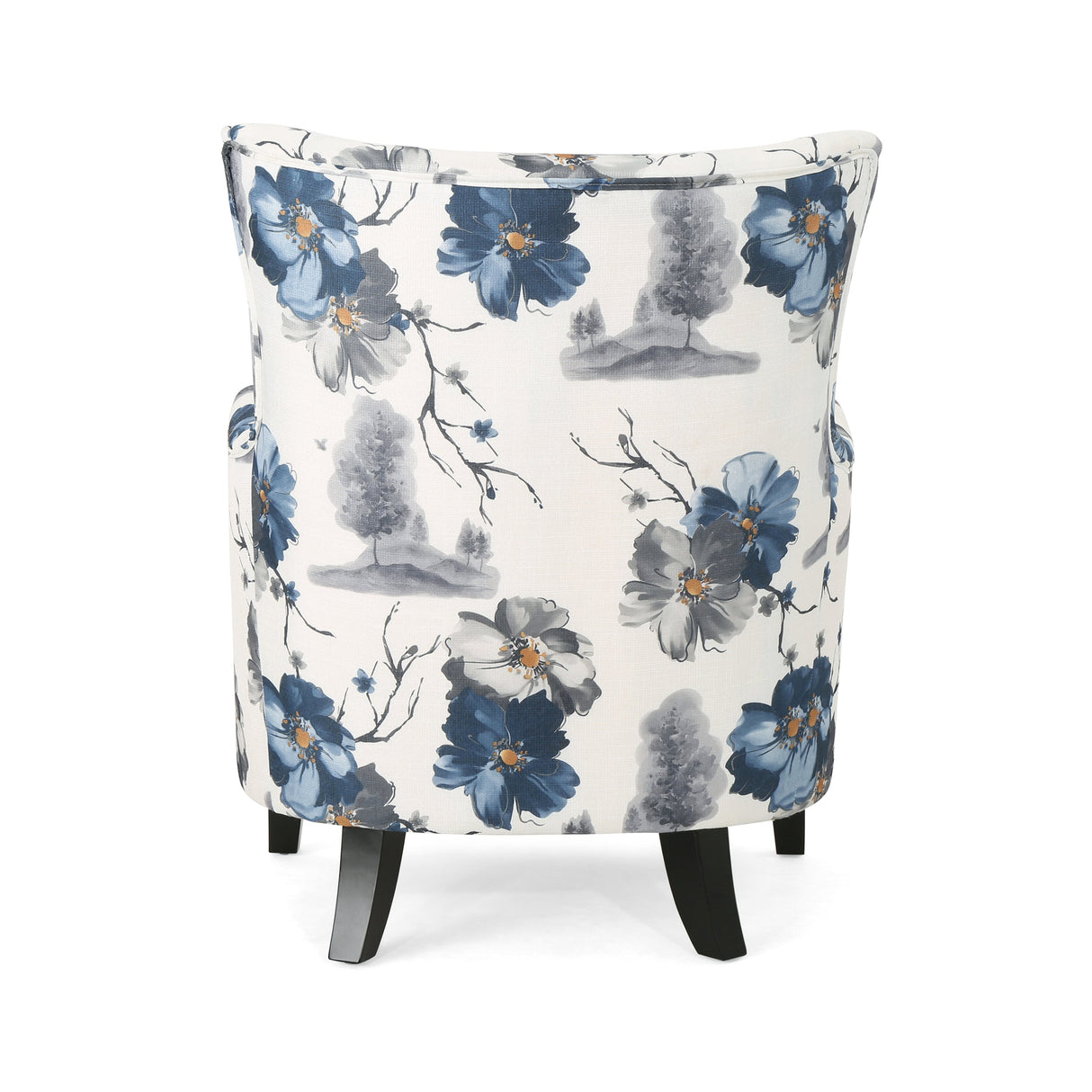 Floral Watercolor Accent Chair