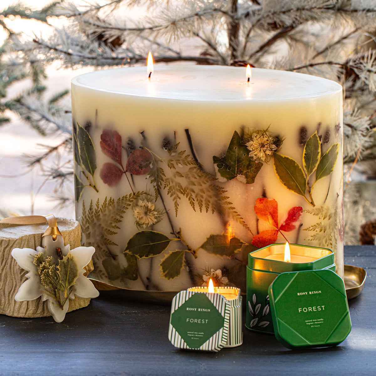 Centerpiece Botanical Candle - Forest