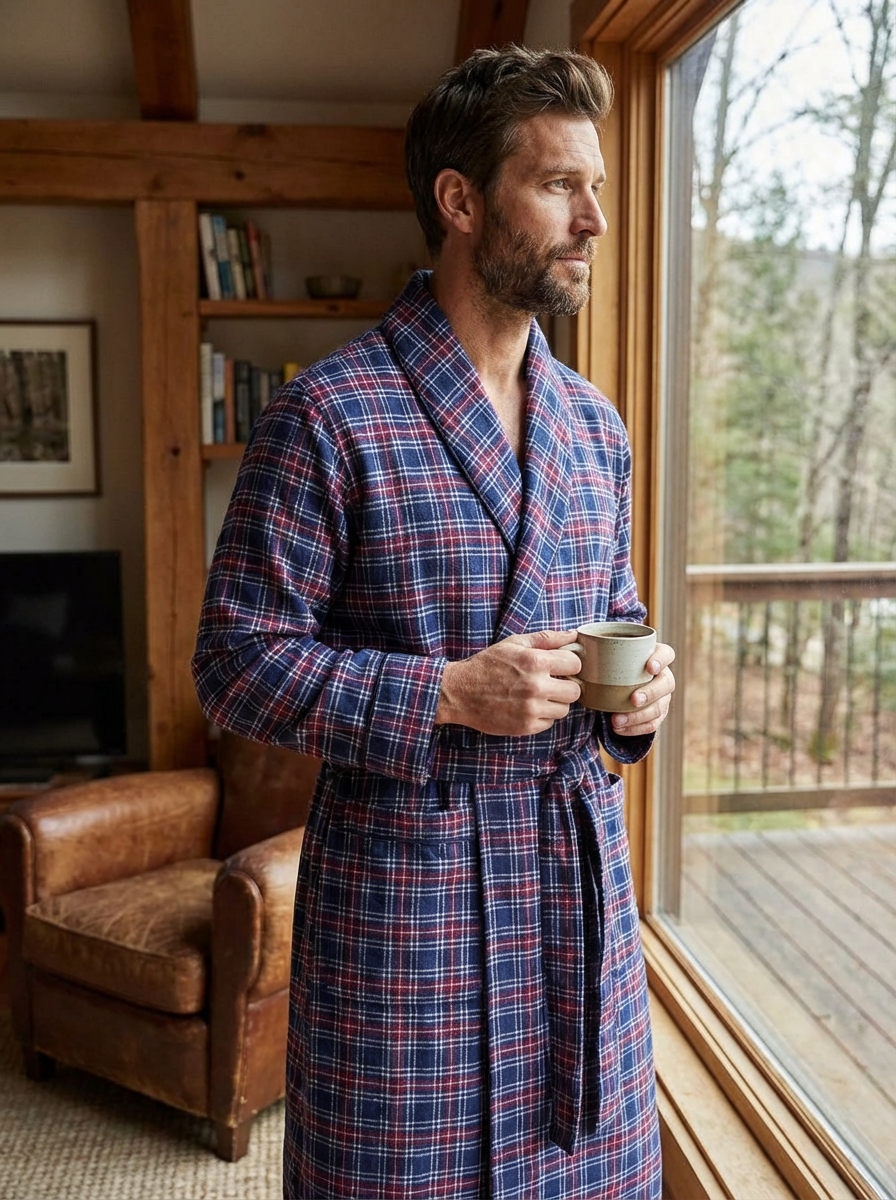 Flannel Men's Flannel Robe