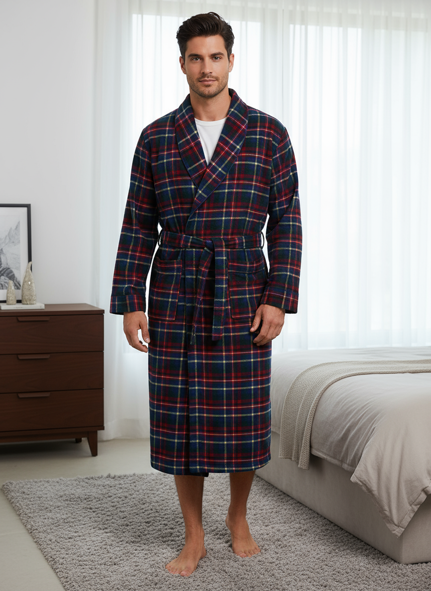 Flannel Men's Flannel Robe