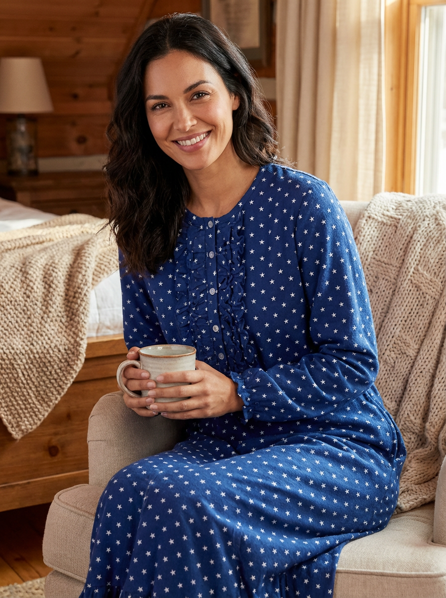 Women's Flannel Long Gown