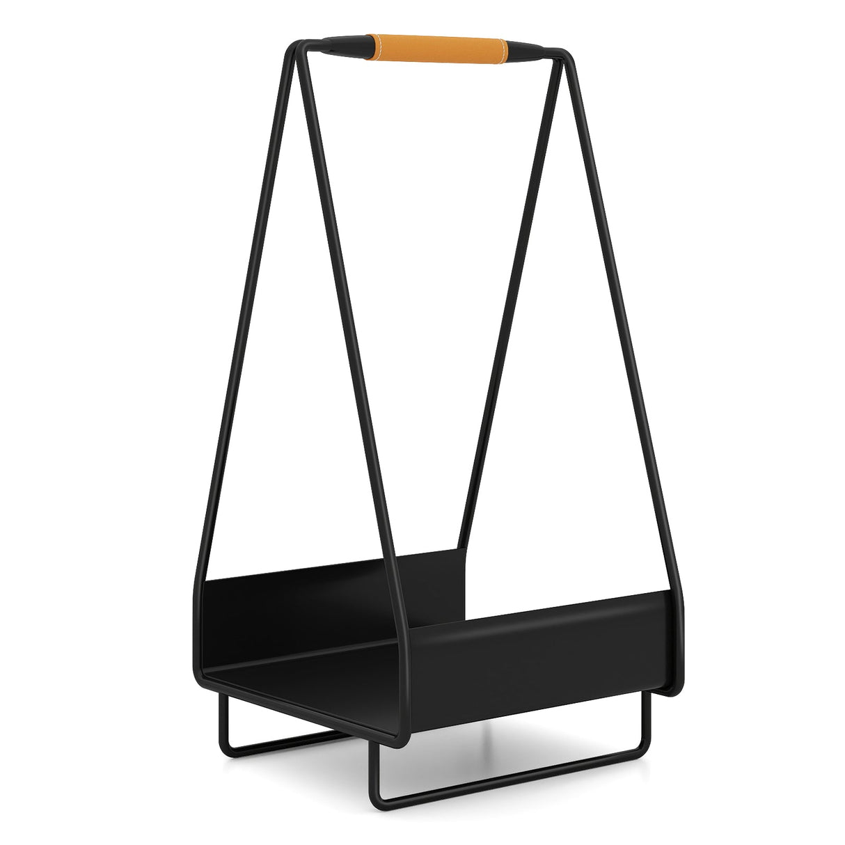 Metal Log Holder with Handle