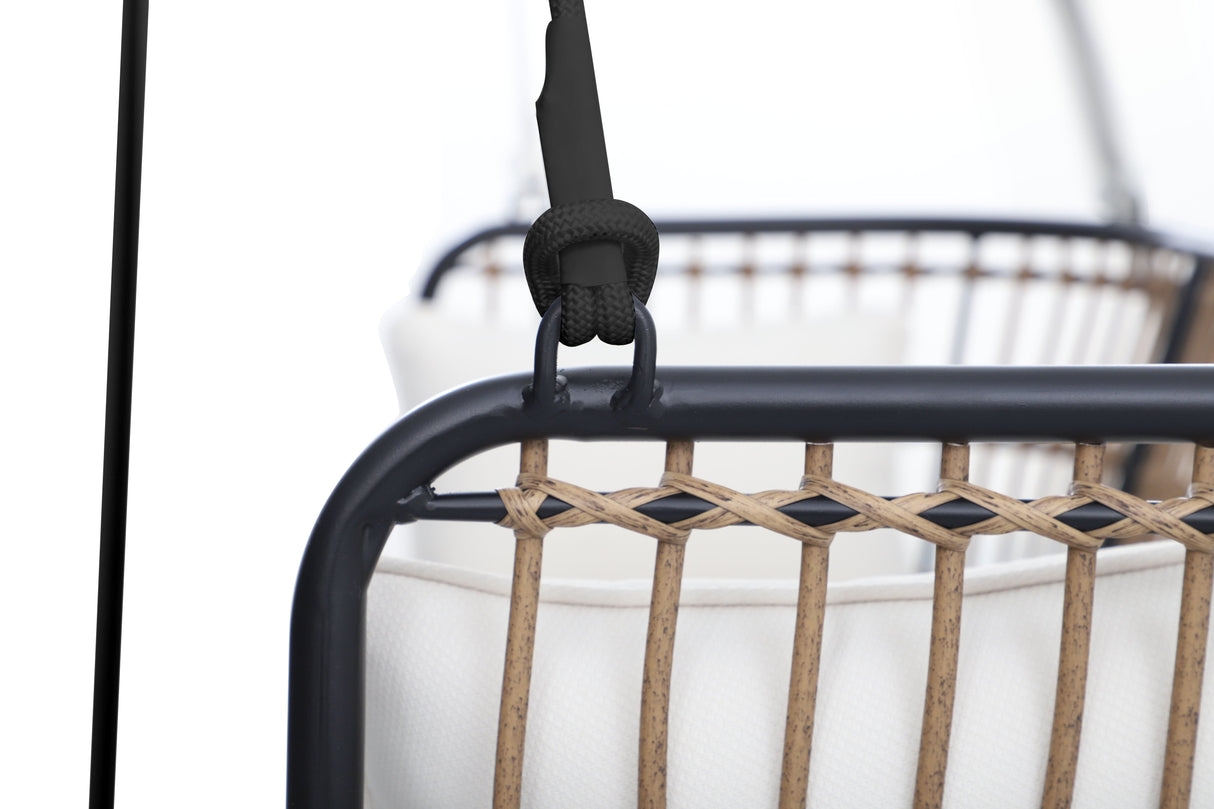 East Green Remy Porch Swing with Cushion