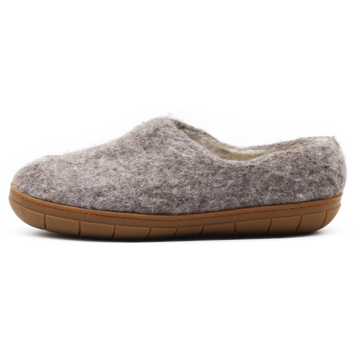 Womens Victoria Wool House Shoe with Rubber Sole