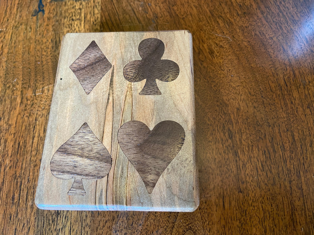 Handcrafted Wooden Playing Card Box