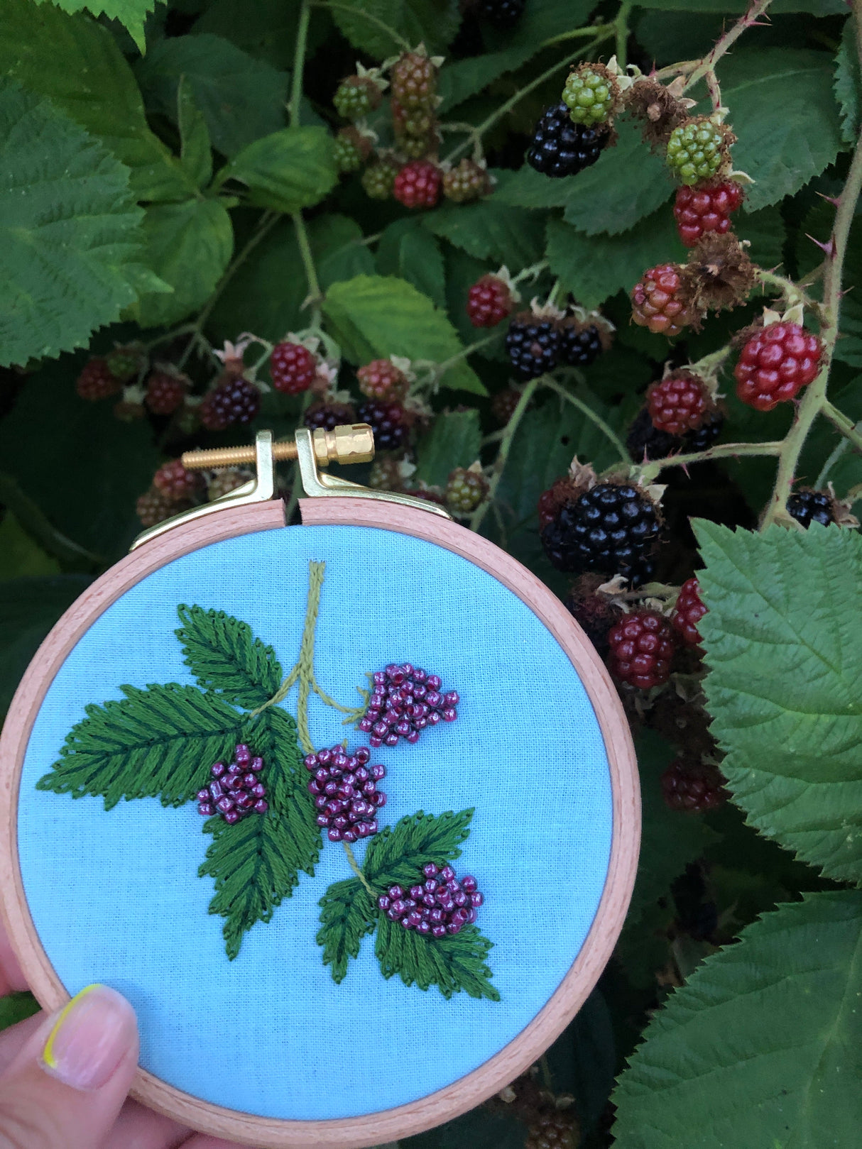 Beaded Berries - Botanical Embroidery Kit for Intermediate Stitchers