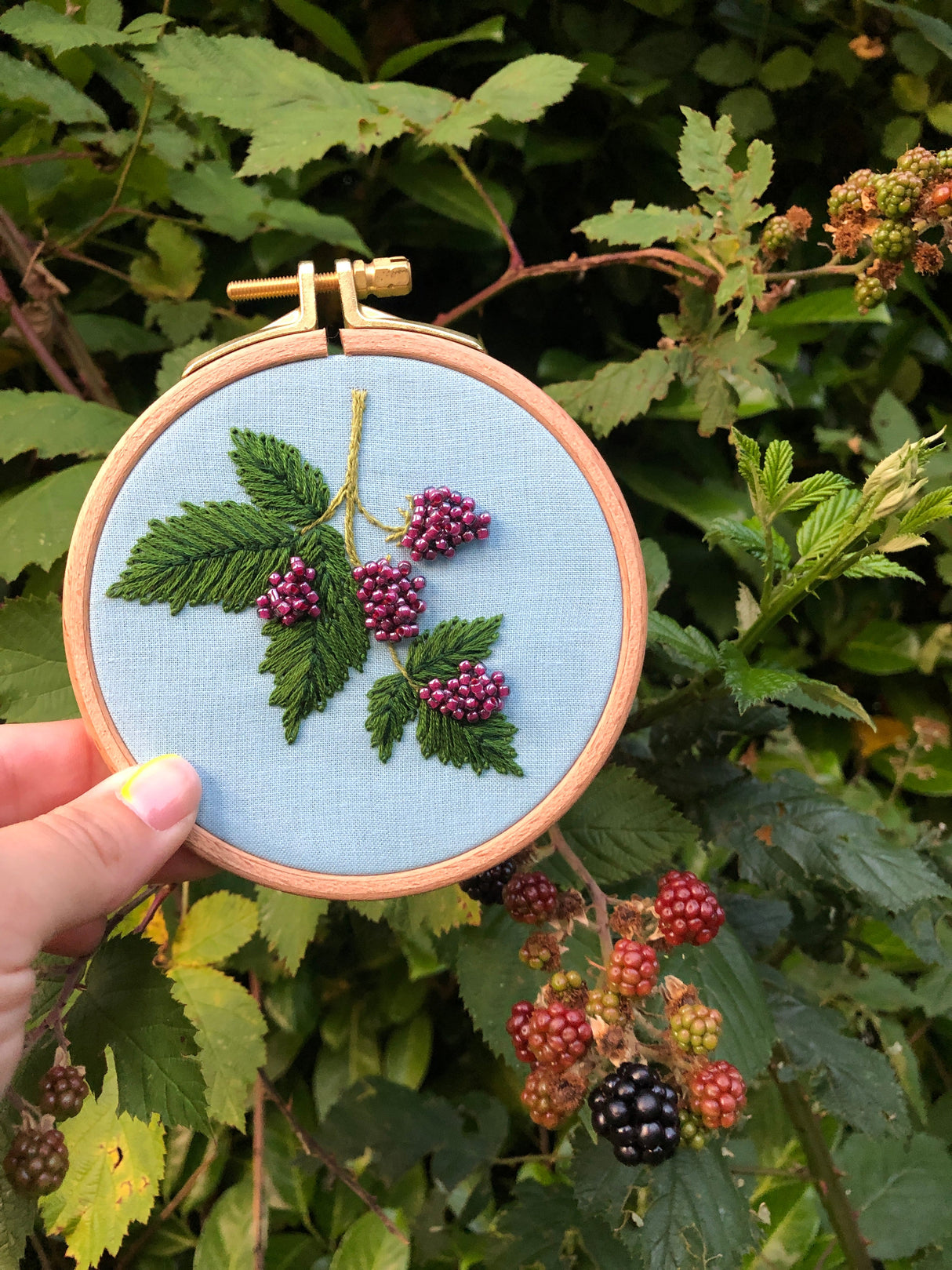 Beaded Berries - Botanical Embroidery Kit for Intermediate Stitchers