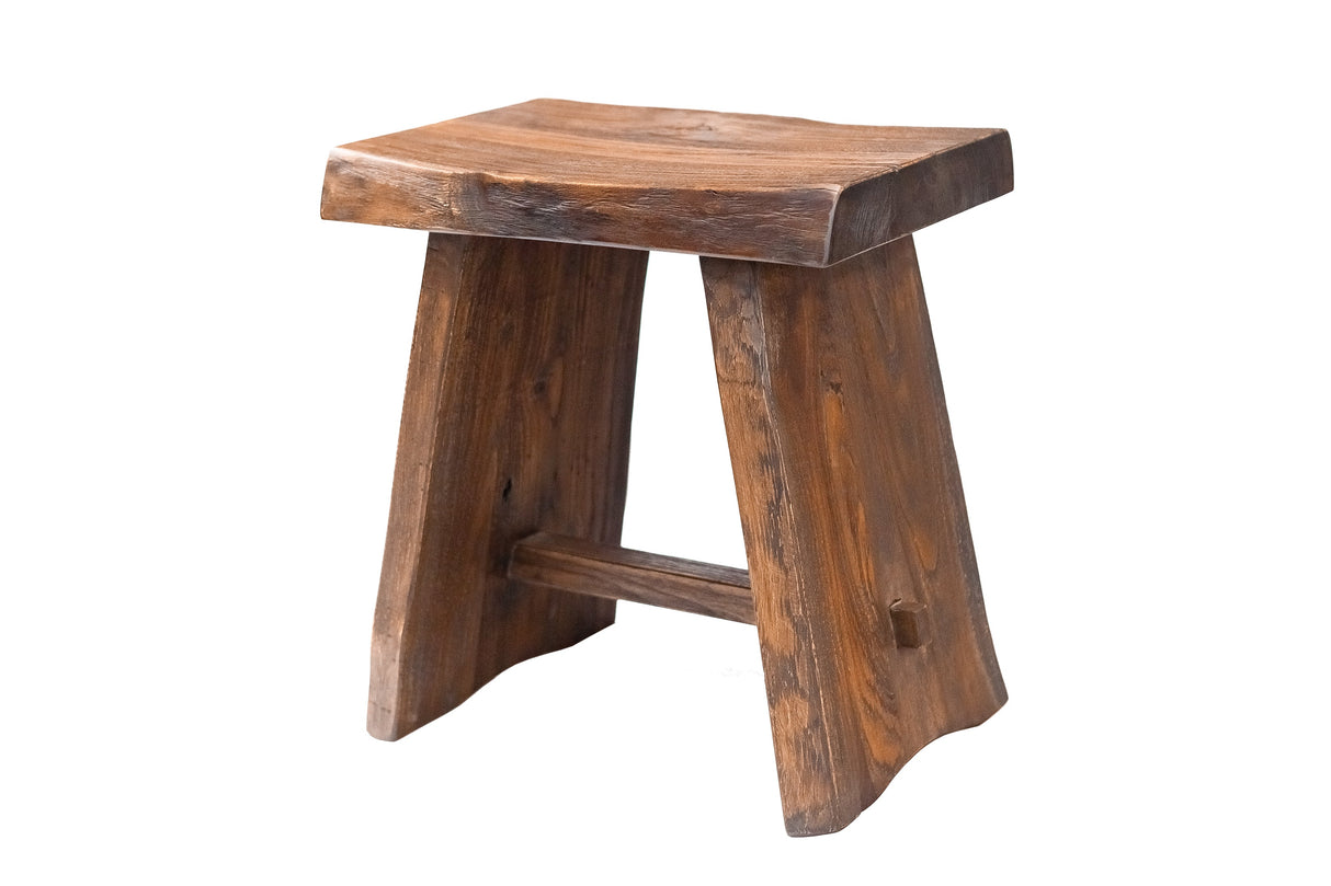 Salem Teak Shower and Bath Stool with Curved Seat