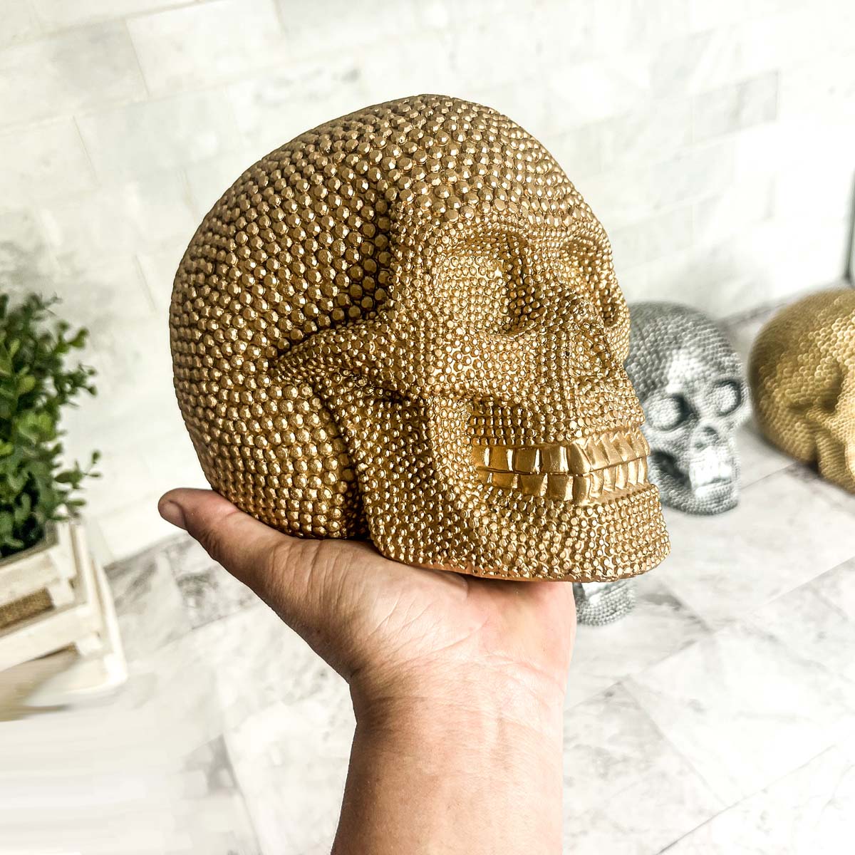 Tabletop Skull Statue