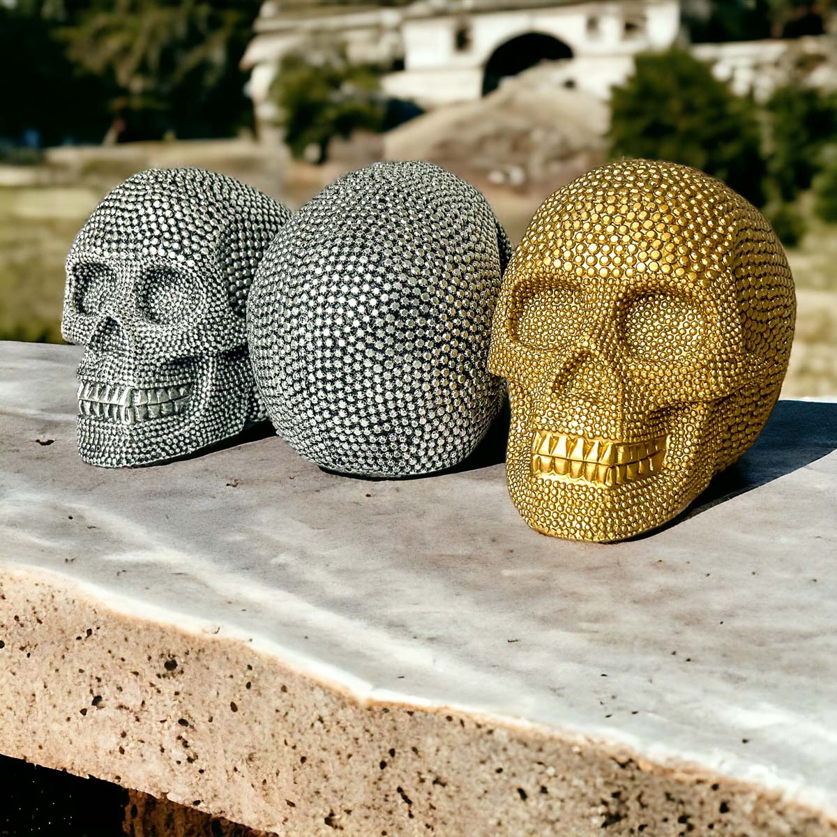 Tabletop Skull Statue