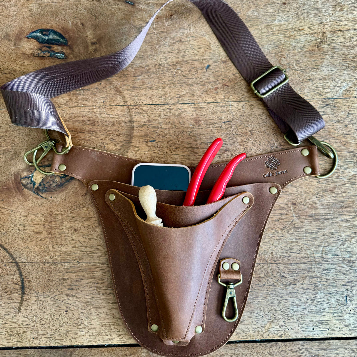 Ultimate Leather Garden Tool Belt & Holder