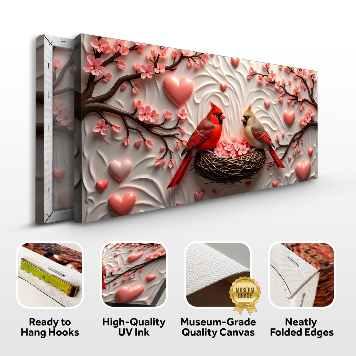 3D Cardinals Wall Art