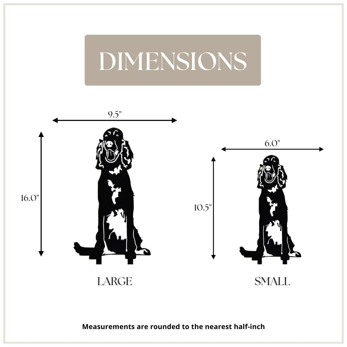 English Setter Garden Stake