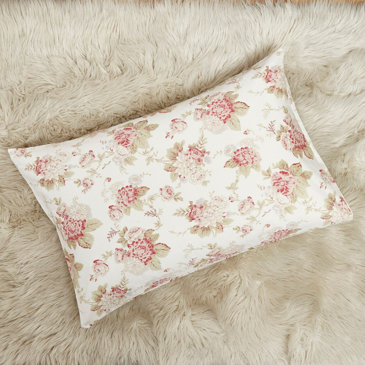 Hint of Mint Dainty Cottage Flat Sheet w/ Pillow Case