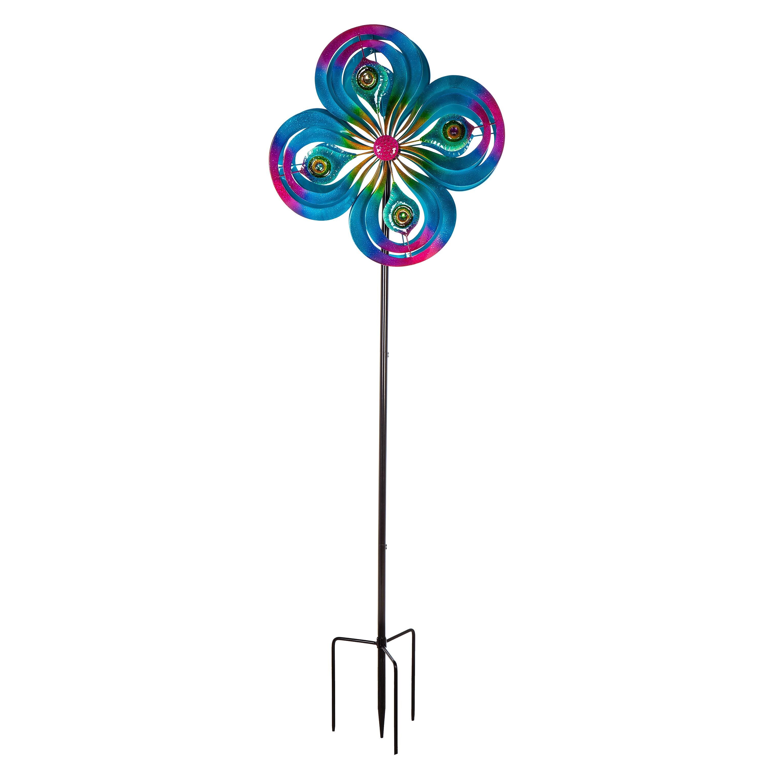 Peacock Swirls Wind Spinner – Plow & Hearth