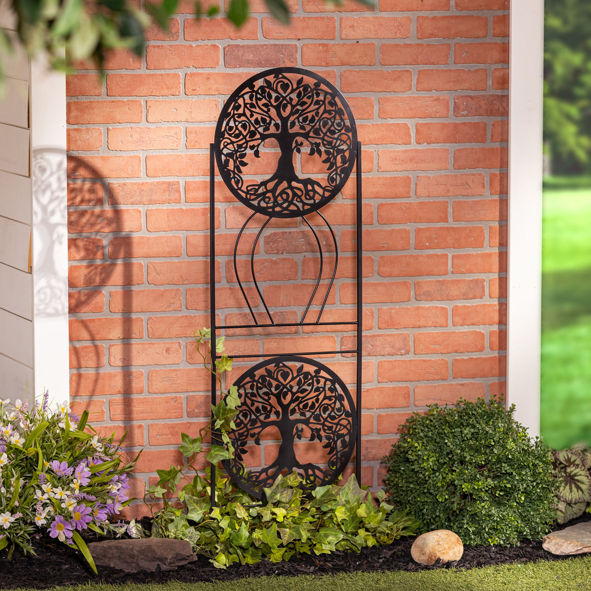 plant trellis wall Tree of Life Metal Trellis – Plow & Hearth