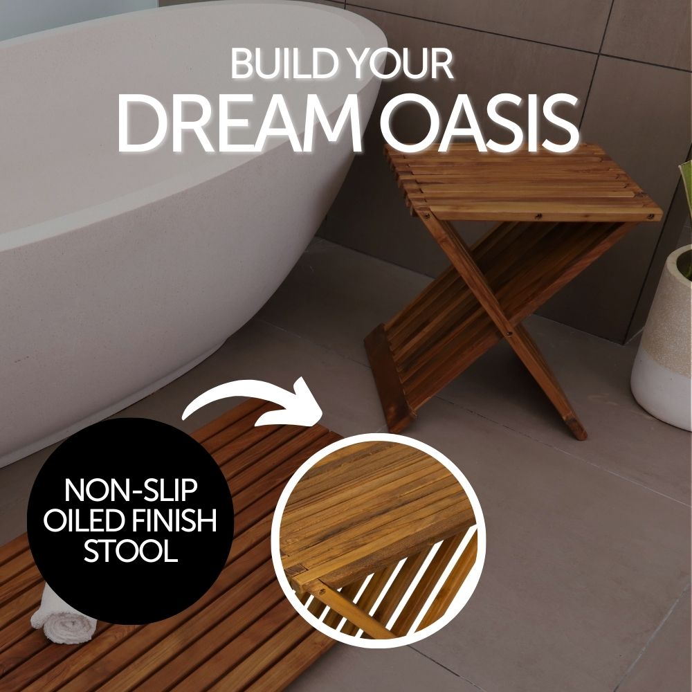 Winchester Teak Folding Stool
