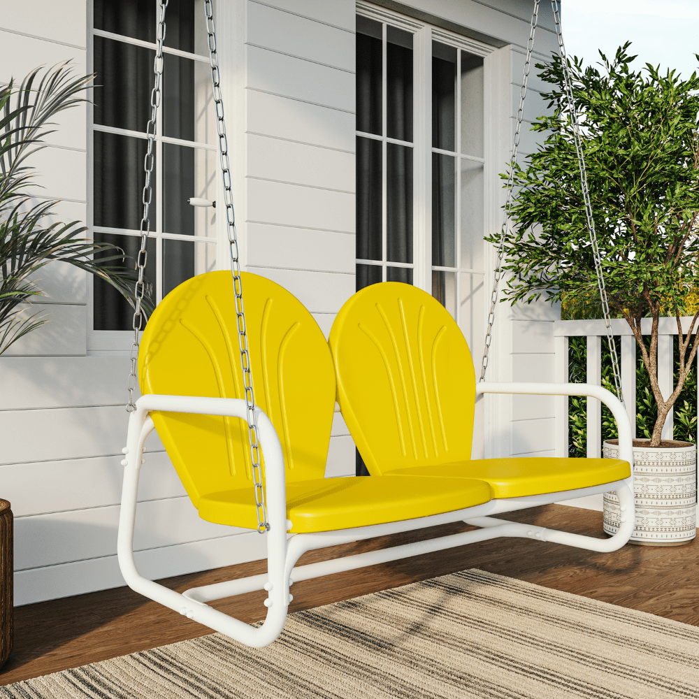 Live Casual Retro Metal Porch Swing