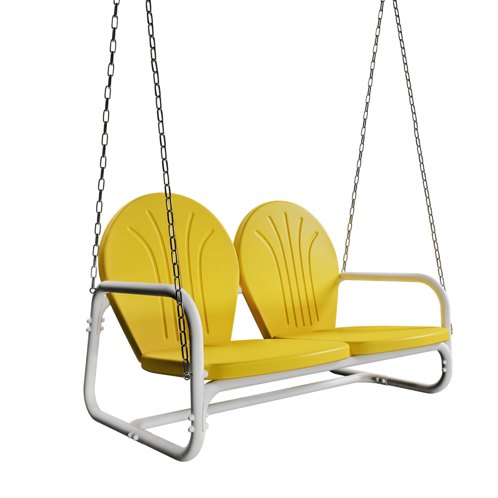 Live Casual Retro Metal Porch Swing
