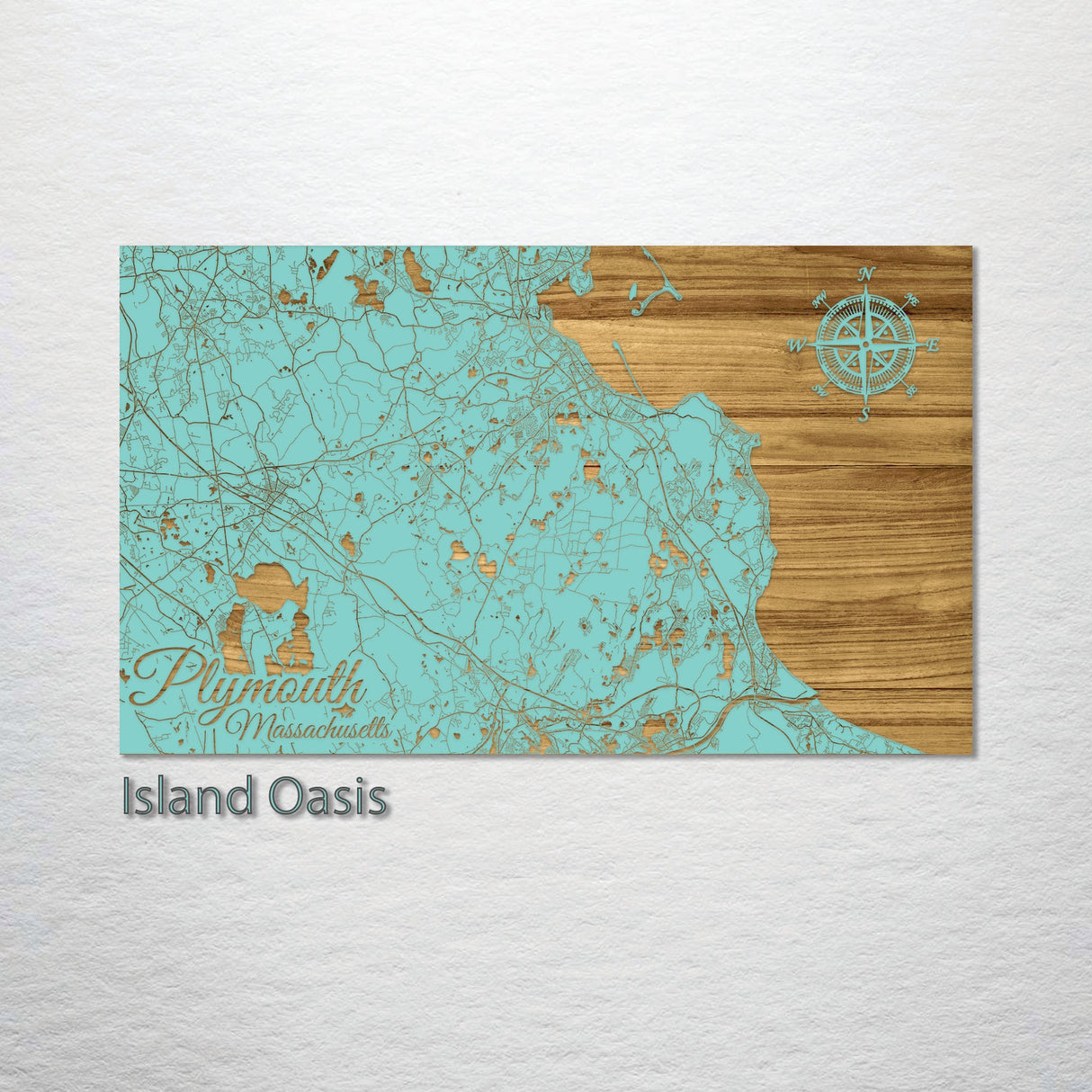 Plymouth, Massachusetts Engraved Map