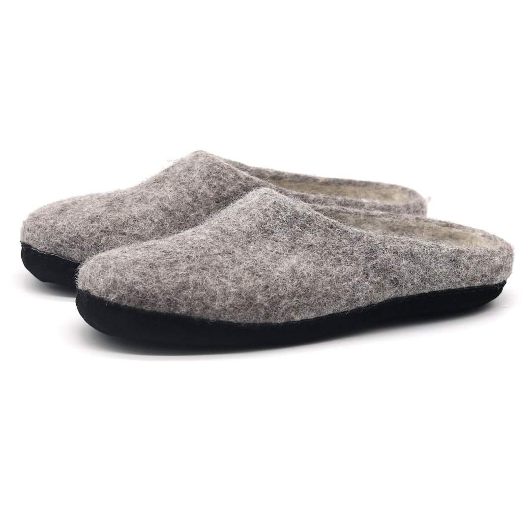 Mens Astoria Noir Wool House Slippers
