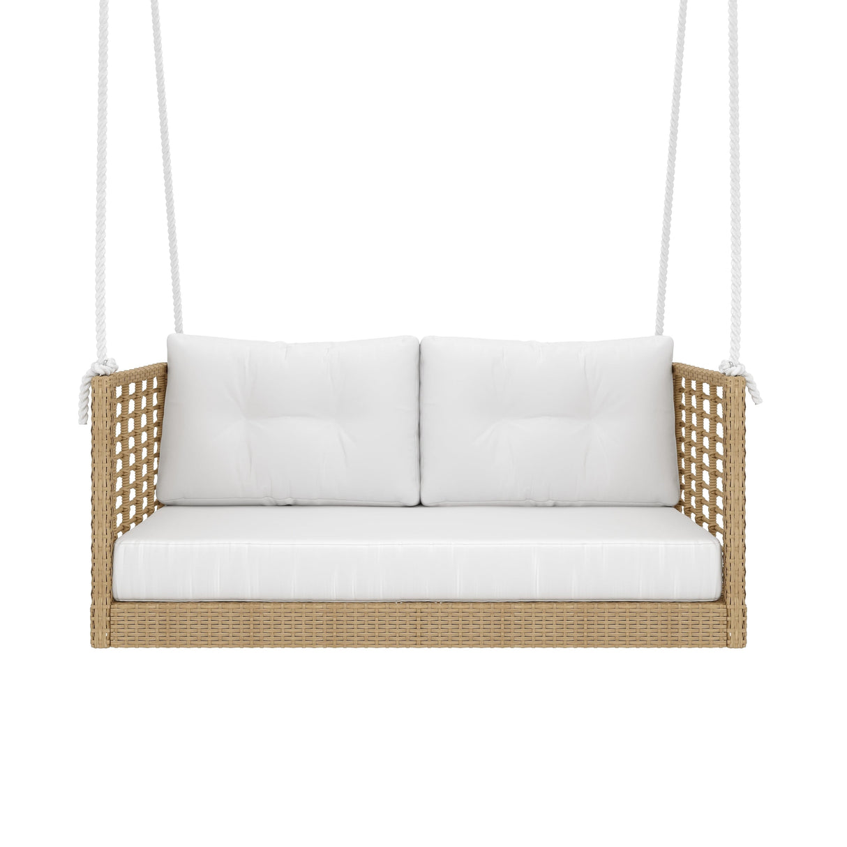 East Green Millie Love Seat Porch Swing with Cushions