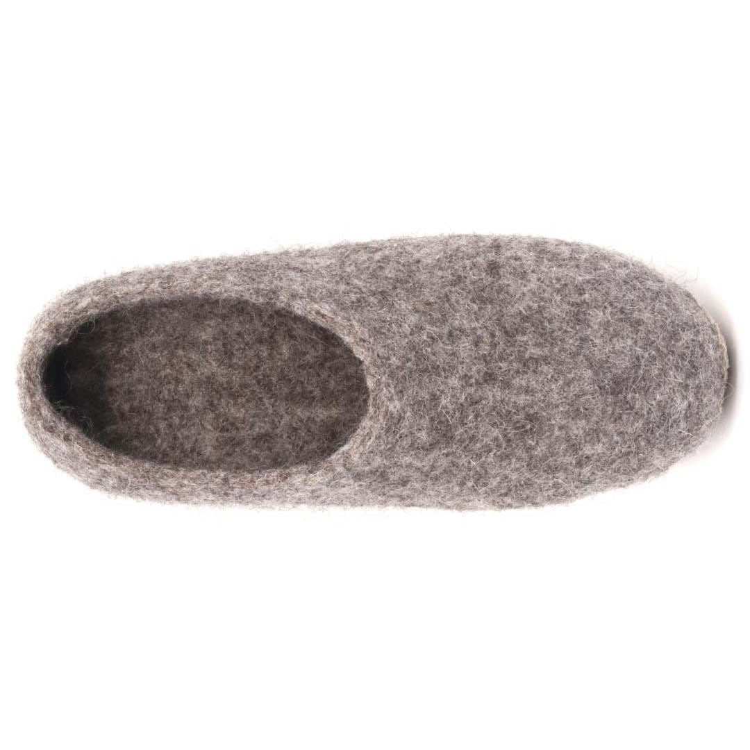 Womens Newport Noir Wool House Shoe