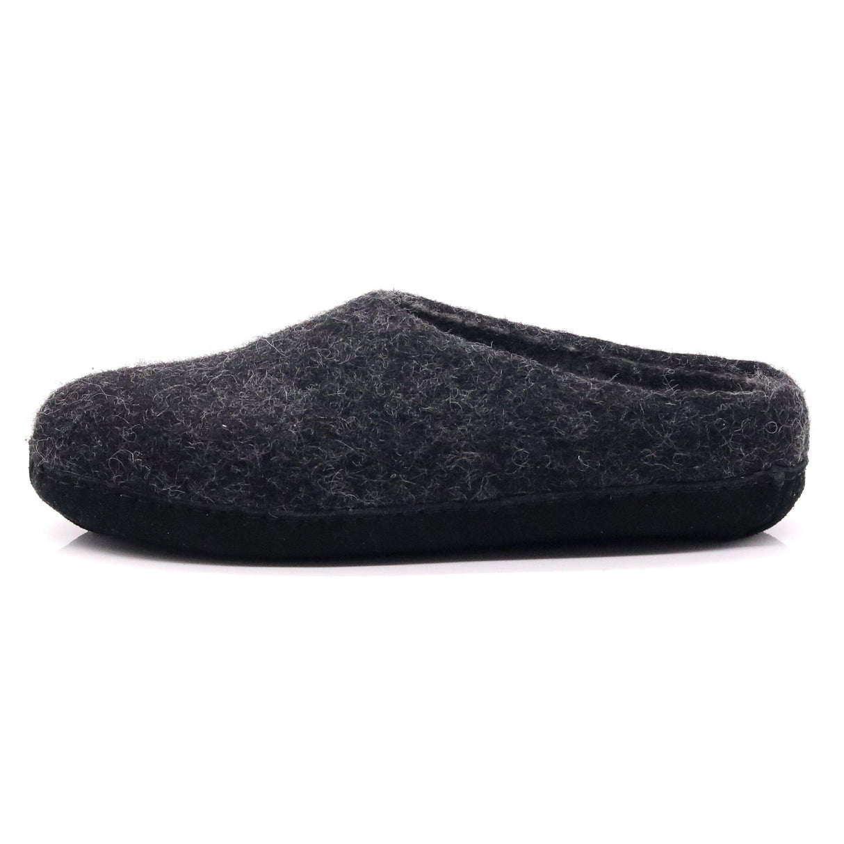 Womens Newport Noir Wool House Shoe