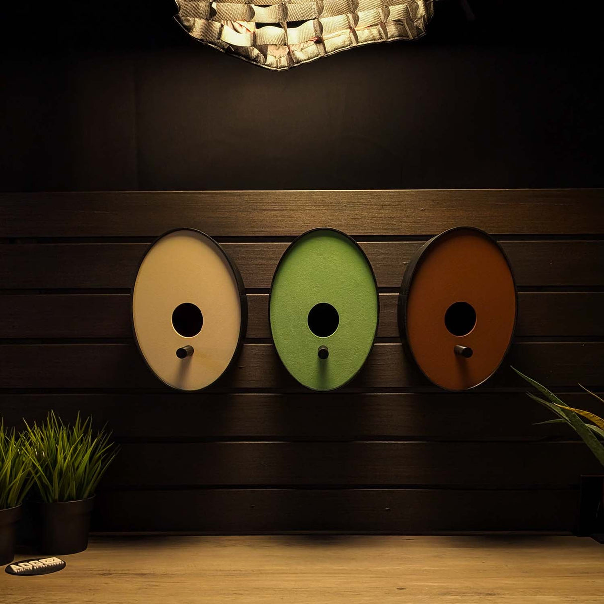 Ellipse Earth Tones Modern Birdhouse