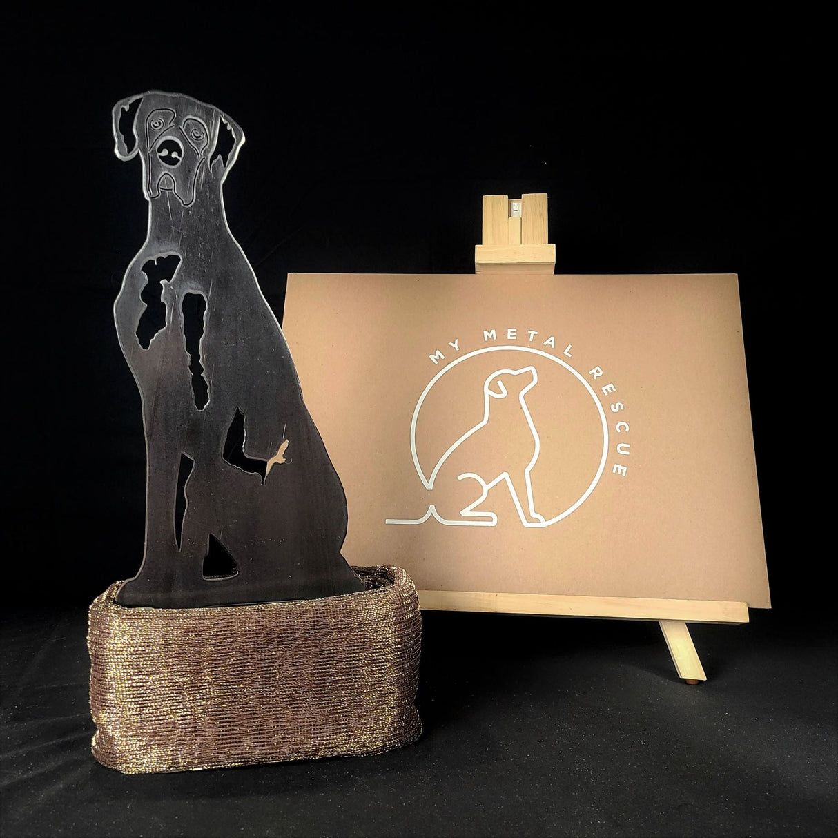 Great Dane Garden Stake