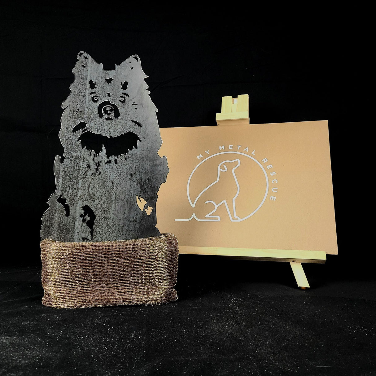 Pomeranian Garden Stake