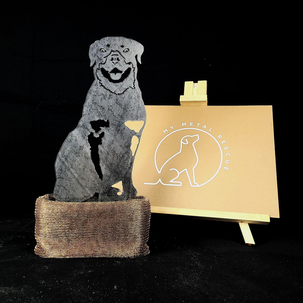 Rottweiler Garden Stake