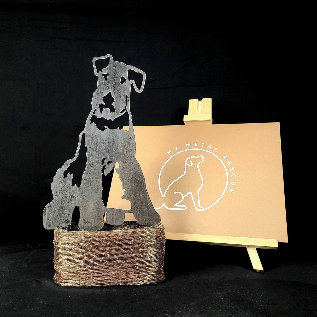 Airedale Terrier Garden Stake