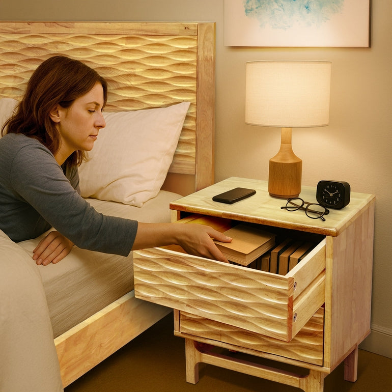 Elara 2 Drawer Nightstand