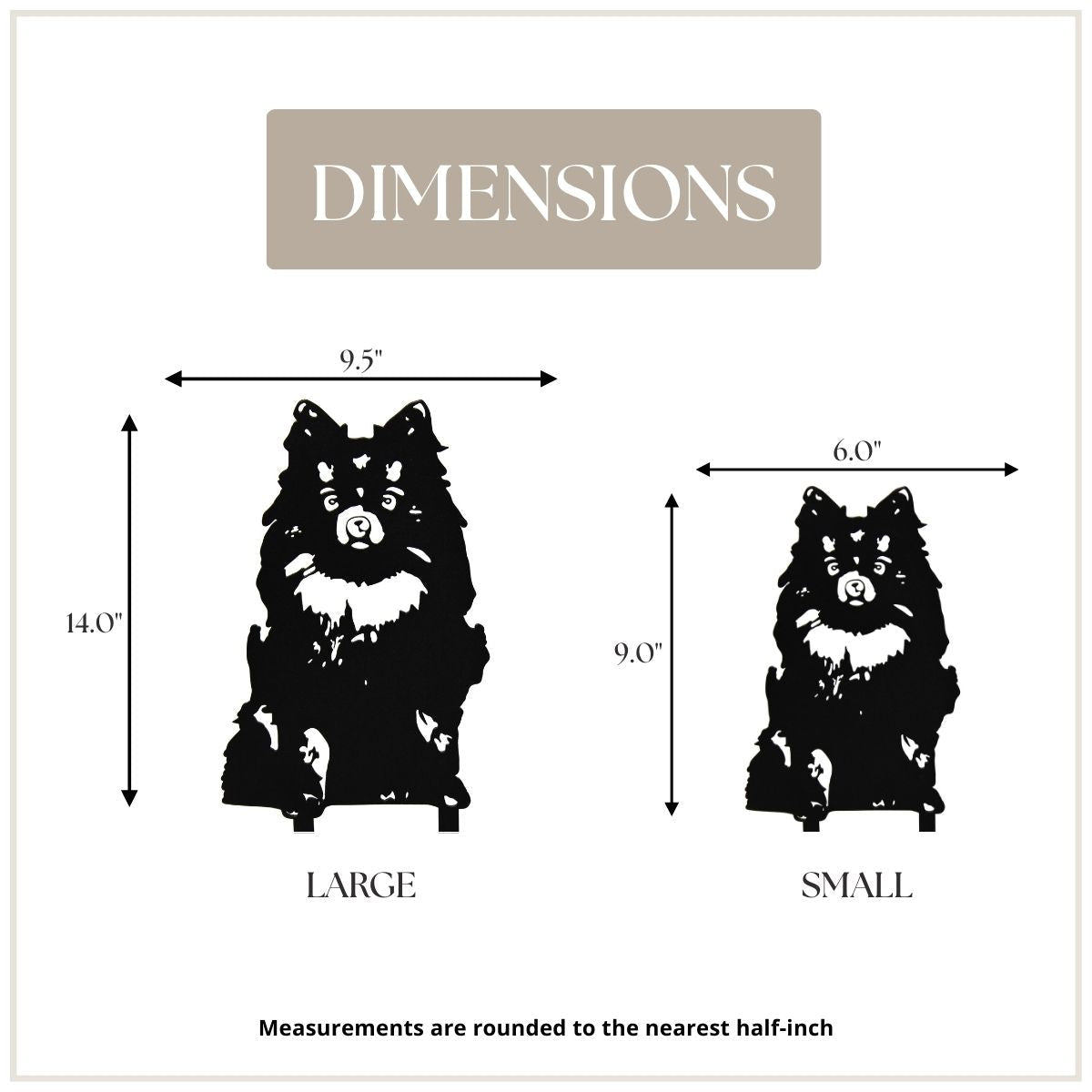 Pomeranian Garden Stake