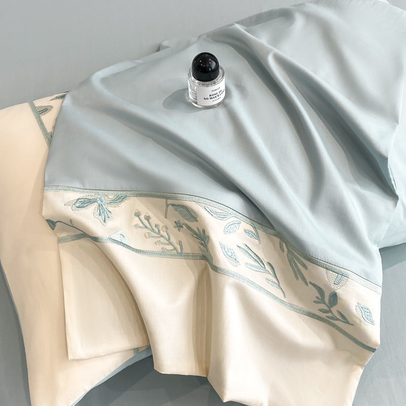 Premium French 100S Long-Staple Cotton Embroidered Bedding Set