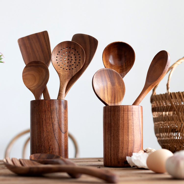 Premium Teak Wooden Utensil Set