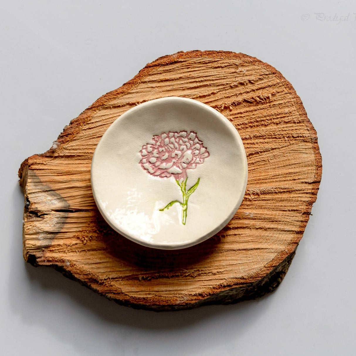 Birth Flower Ring Dish
