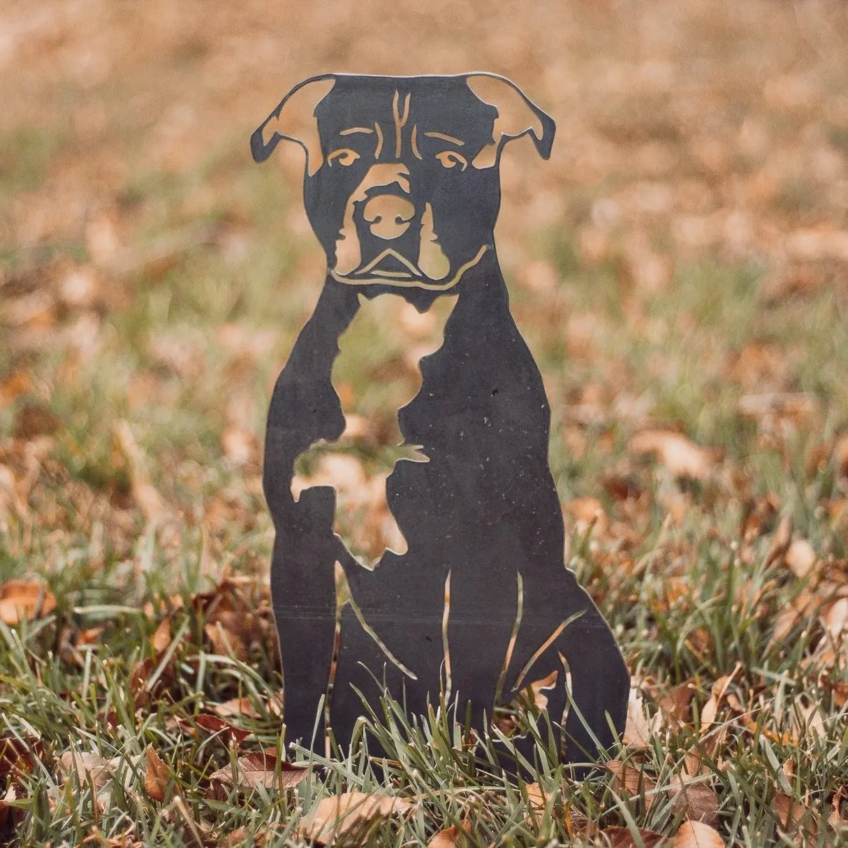 American Staffordshire Terrier Metal Art – Handcrafted Dog Décor