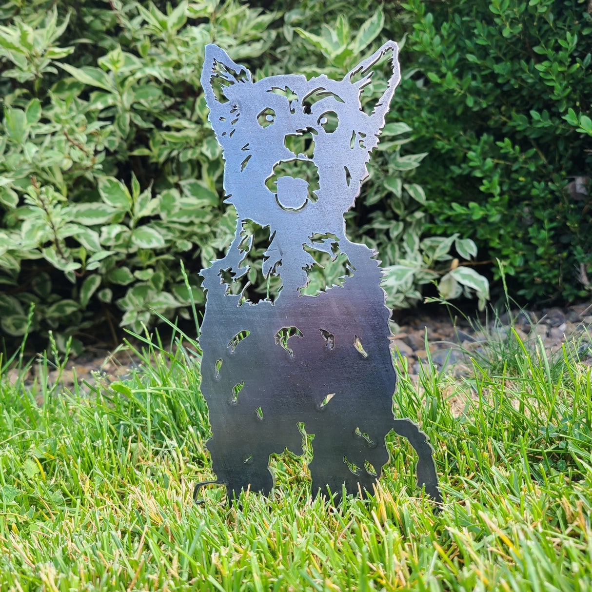 Yorkshire Terrier Garden Stake