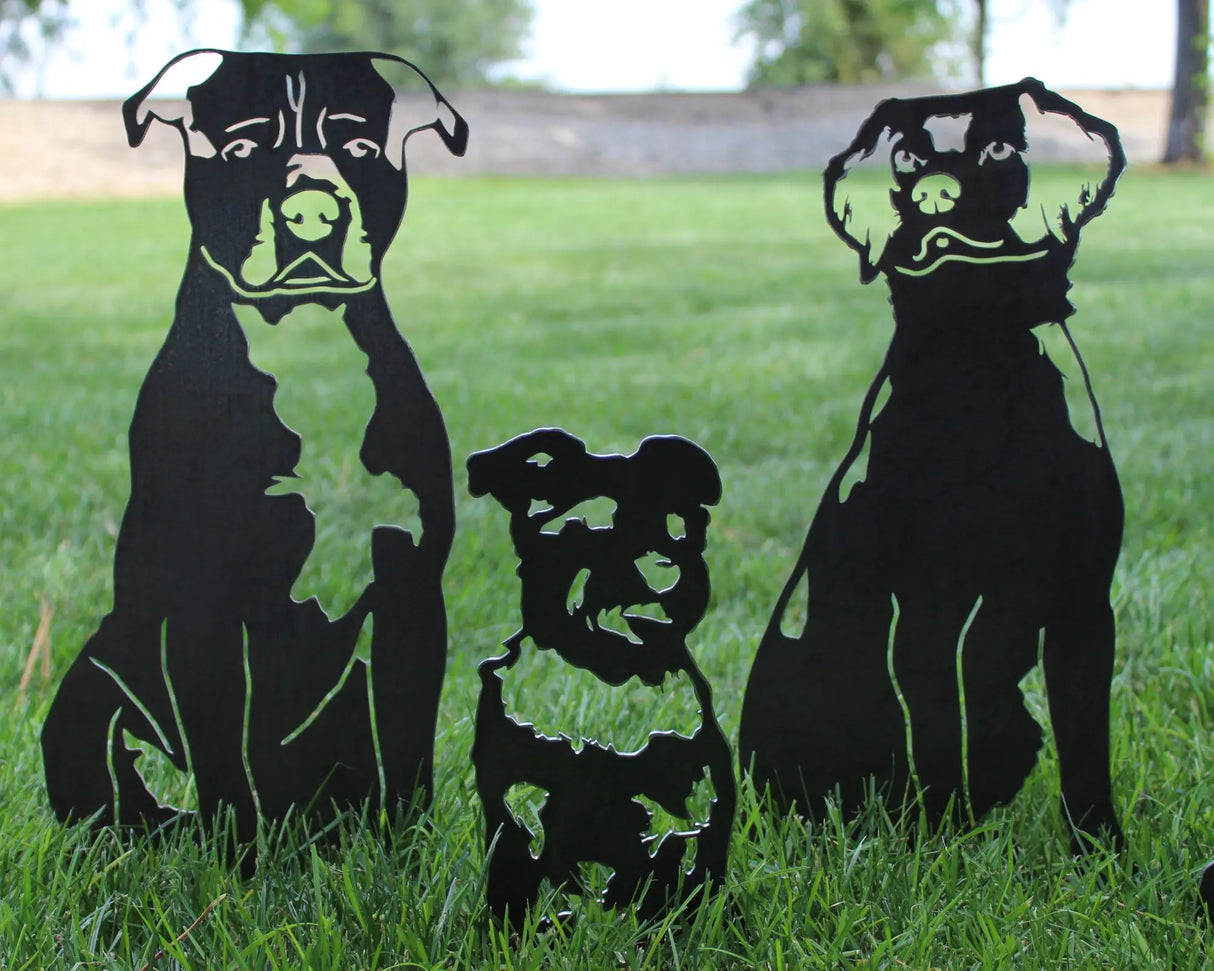 Schnauzer Garden Stake