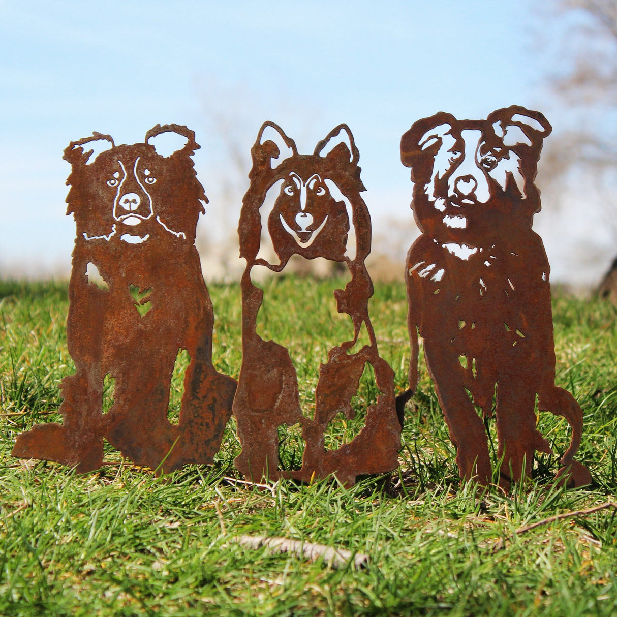 Shetland Sheepdog Garden Stake