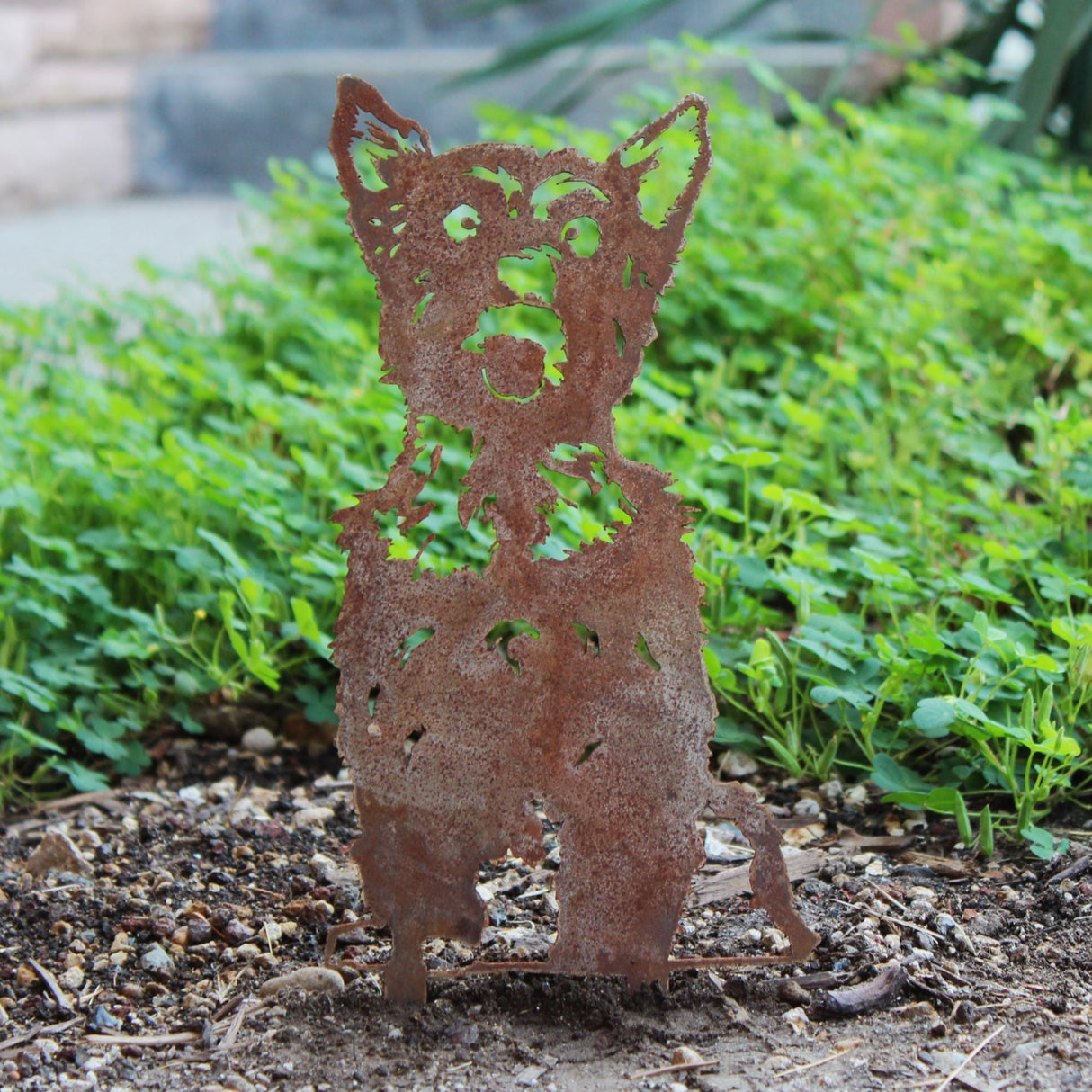 Yorkshire Terrier Garden Stake