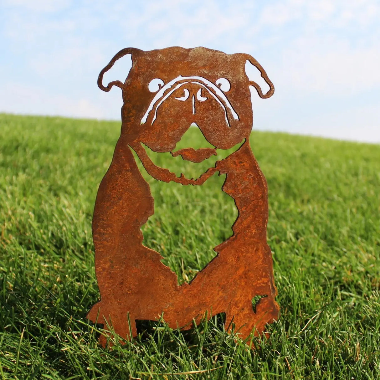 English Bulldog Garden Stake