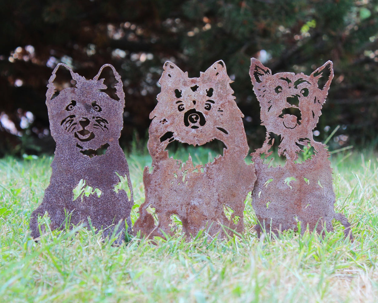 Yorkshire Terrier Garden Stake