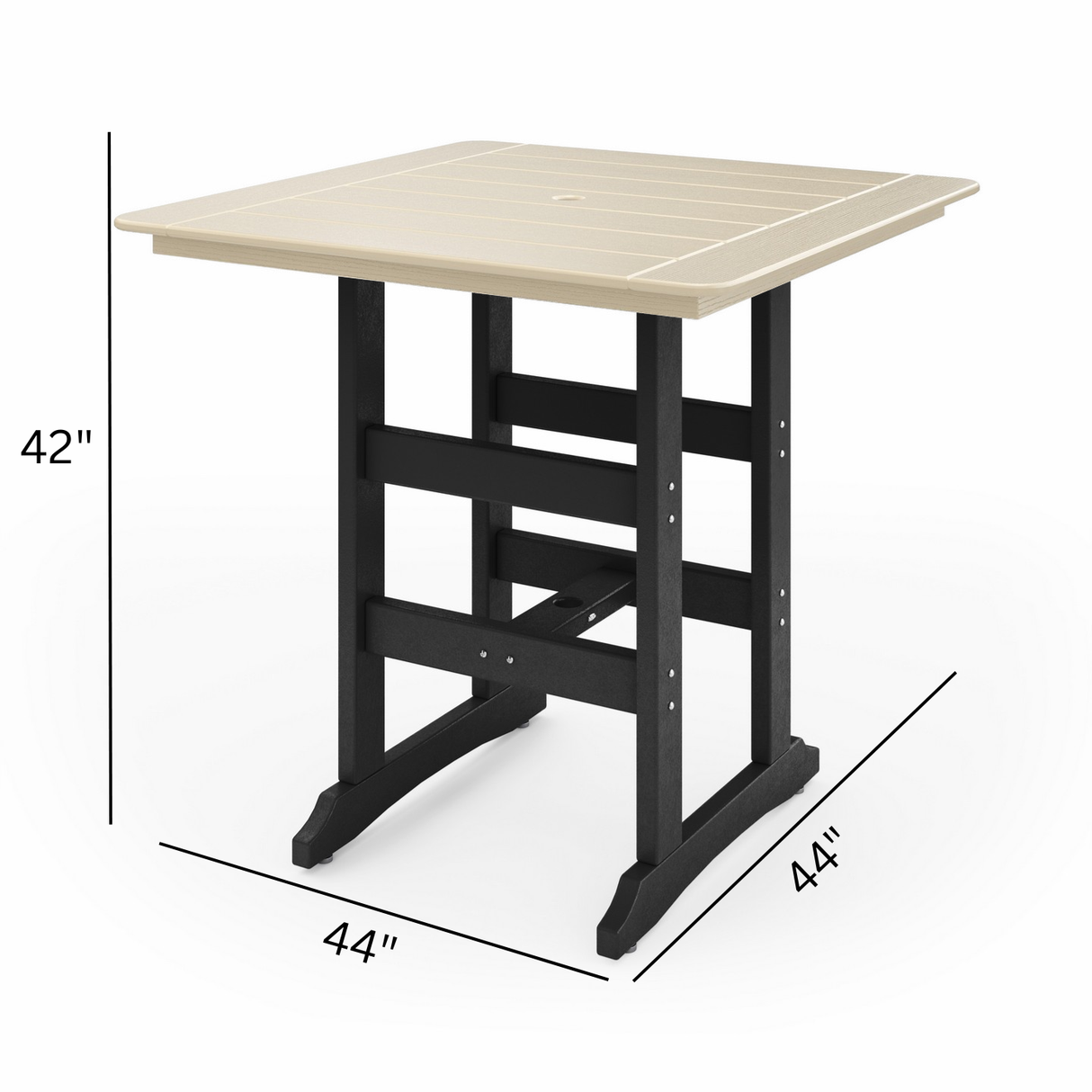 Savannah Square Bar Table, 44"