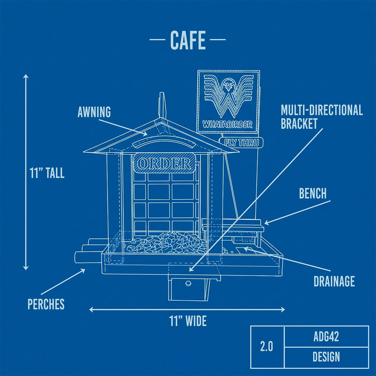 Whatabirder Bird Feeder